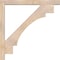 Ekena Millwork Merced Block Smooth Bracket w/ Offset Brace, Douglas Fir, 5 1/2"W x 46"D x 46"H BKT0604X46X46MRC05SDF - alternate 2